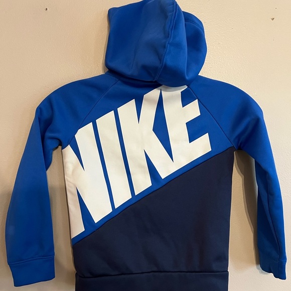 Nike Blue Two-Tone Zip-Up Sweatshirt - Picture 2 of 4